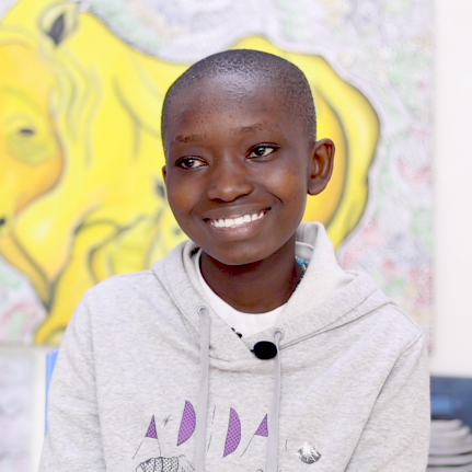 Winnie Teresa, a young artist featured by OKOP