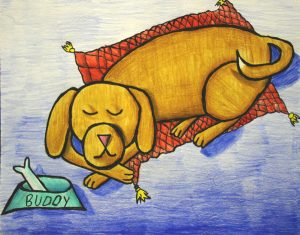 Renee Zuhar - Lazy Buddy drawn and colored at Oam Studios