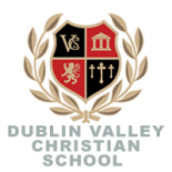 This is the coat of arms of Dublin Valley Christian Schools of California