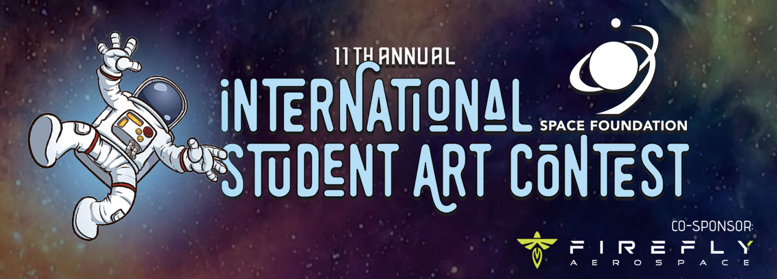 Image advertising the International Space Foundation Student Art Competition.